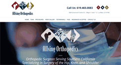 Desktop Screenshot of orthopedicsurgeonssandiego.com